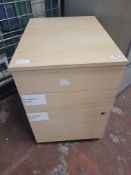 3 Drawer Filling Cabinet Approx 62cm x 42cm x 60cm