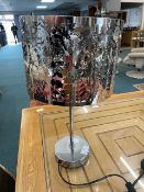 Metal Floral Design Table Lamp