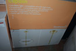 *Gold Effect Pendant Light