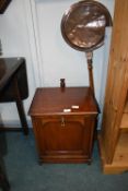 Edwardian Mahogany Coal Box with Shovel and Warmin