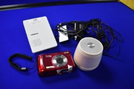Vivitar Digital Camera, Wire Speaker, and a Wirele