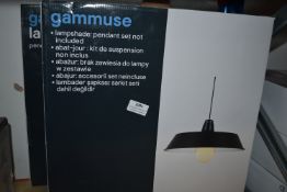 *Two Black Pendant Lights