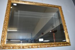 Gilt Framed Beveled Edge Mirror