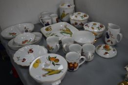Royal Worcester Evesham Ware Dishes, Mugs, etc.