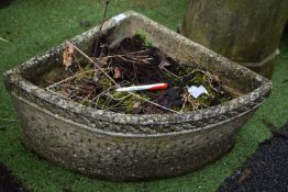 Corner Concrete Garden Planter
