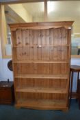 Solid Pine Five Tier Bookshelf