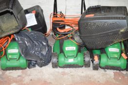 *Three Hawksmoor Electric Lawnmowers