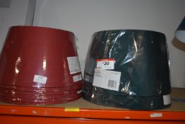 *Six Red and Two Green Lamp Shades