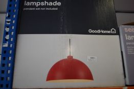 *Three Red Lamp Shades