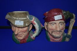 Two Royal Doulton Character Jugs 