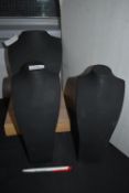 Three Black Jewellery Display Stands
