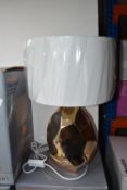 *Two Gold Effect Table Lamps