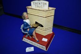 Cast Iron Moneybox Commemorating the 75th Annivers