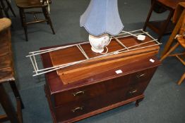 Two Drawer Chest, Retro Wall Shelf Unit, and a Tab