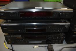 Sony Separates Tuner, CD Player, and Mini Disc Dec