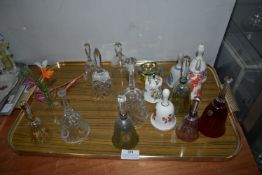 Decorative Glass and Pottery Bells etc.