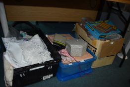 Textiles, Embroideries, and Rug Wool, etc.