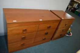 Retro Six Drawer & Three Drawer Chest by Durable S
