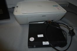 HP DeskJet 22724 Printer, and a LG DVD Player