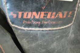 *Two Faux Leather Aprons