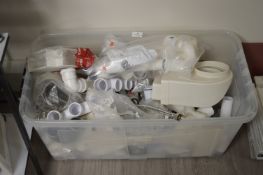 *Box of Assorted Plumbing and Sink Fittings