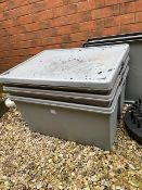 *3 Grey Storage Boxes 23