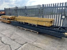 Large Quantity of Link 51 42 Uprights 5 - 5.7m High 190 Beams Comprising of Lightweight and Heavy