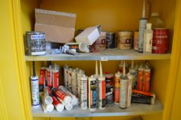 *Contents of Top Two Shelves to Include Sealants, Silicone, etc.