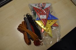 *Christmas Decorations and Leather Laces