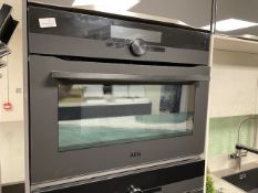 *AEG Integrated Combination Oven Model: KMK968000T (as fitted in lot 1)