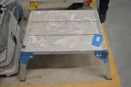 *Portable Fold Out Aluminium Step 25”x18” x 20” tall