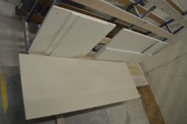 *Contents of Rack to Include Assorted Worktop Materials and a Part Made Plinth