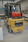 *Doosan G33P Gas Forklift, 7836 Hours, 2007, Lift Capacity 3250kg (collection by appointment)