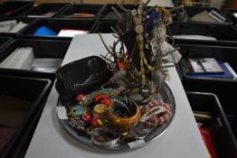 Jewellery Stand, Costume Jewellery, and Watches, e