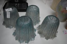 Four Glass Lampshades