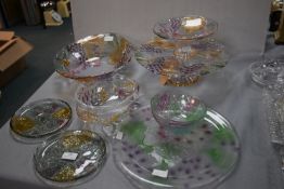 Decorative Glassware with Fruit Designs
