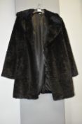 M&S Lady's Synthetic Fur Jacket Size: 16