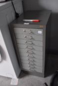 Ryman Ten Drawer Metal File Cabinet
