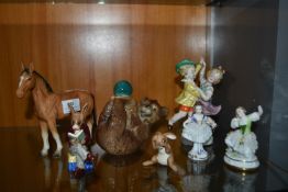 Pottery Figures Including Bunnykins, Royal Doulton