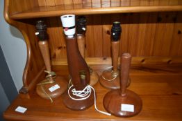 Retro Wooden Table Lamp Bases