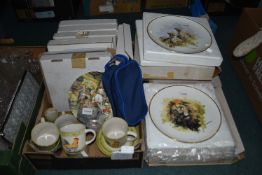 Wedgwood Wall Plates, and Scotts Stone Mugs