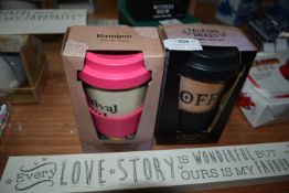 Two Travel Mugs, and a 