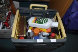 Wheel Crate of Car Wash Products