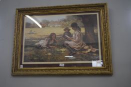 Gilt Framed Print Originally by K. Blacklock
