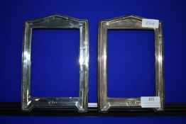 Pair of Hallmarked Sterling Silver Photo Frames (r