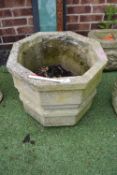 Octagonal Concrete Garden Planter