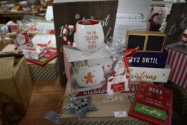 Christmas Eve Box, Decorative Signs, and a Mug, et