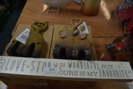 Two Elephant Ornaments and a 