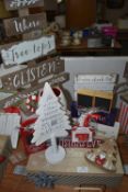 Christmas Eve Box, Decorative Signs, and a Mug, et