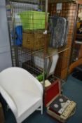 Cage Lot of Household Goods Including Vintage Item